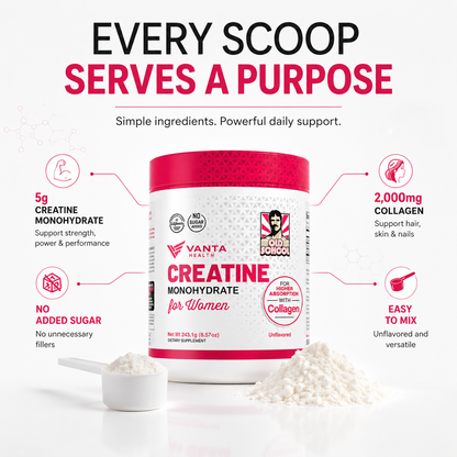 Vanta Health Creatine Monohydrate For Women